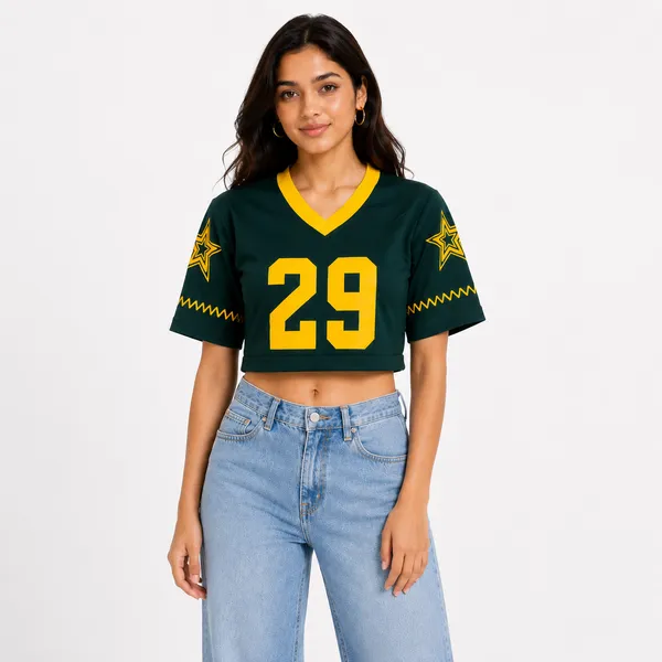 Dark_Green_&_Yellow_Cotton_Crop_Top_For_Women