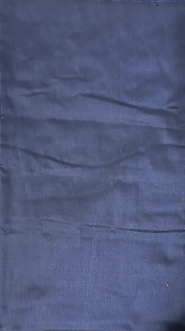 Navy_Blue_Cotton_Chanderi_Unstitched_Kurta_Set_For_Women