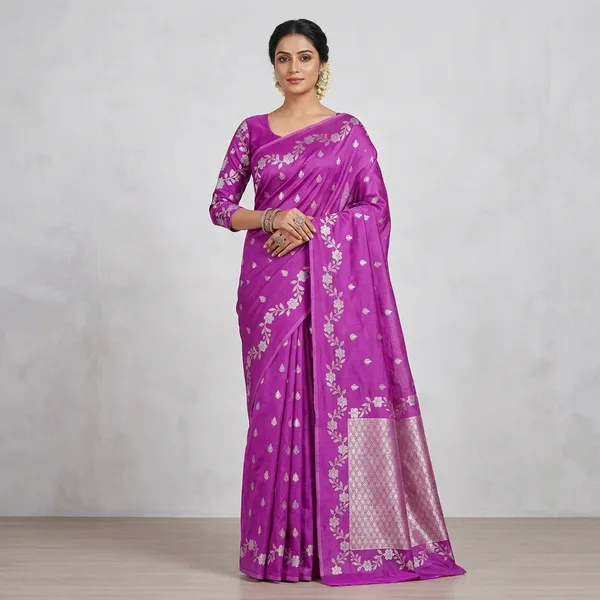 Pink_Art_Silk_Zari_Weave_Banarasi_Saree_For_Women