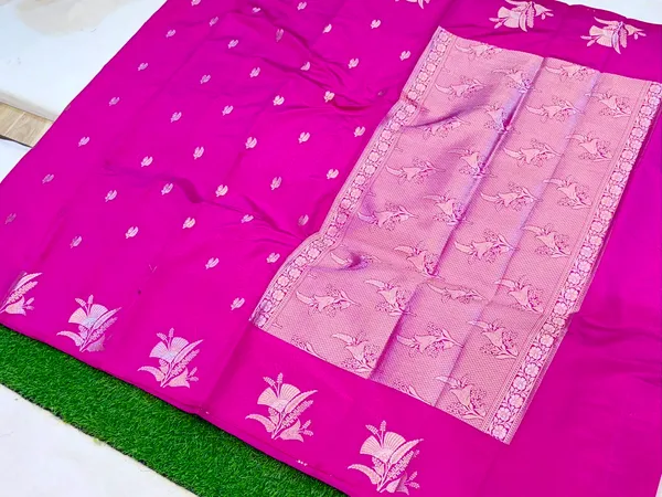 Rani_Pink_Art_Silk_Zari_Weave_Banarasi_Saree_For_Women