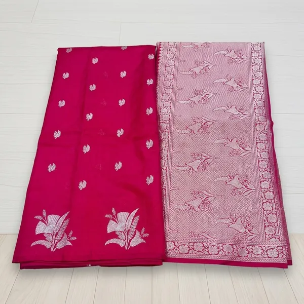Ruby_Red_Art_Silk_Zari_Weave_Banarasi_Saree_For_Women