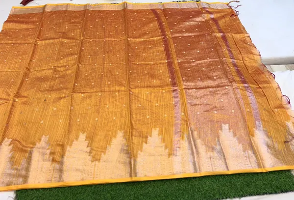 Mustard_Art_Silk_Tissue_Pallu_Banarasi_Saree_For_Women