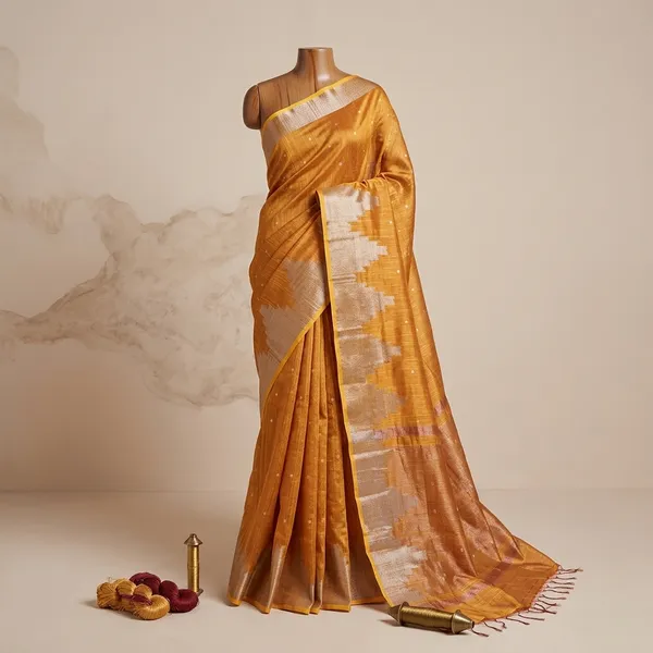 Mustard_Art_Silk_Tissue_Pallu_Banarasi_Saree_For_Women
