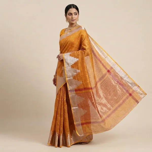 Mustard_Art_Silk_Tissue_Pallu_Banarasi_Saree_For_Women