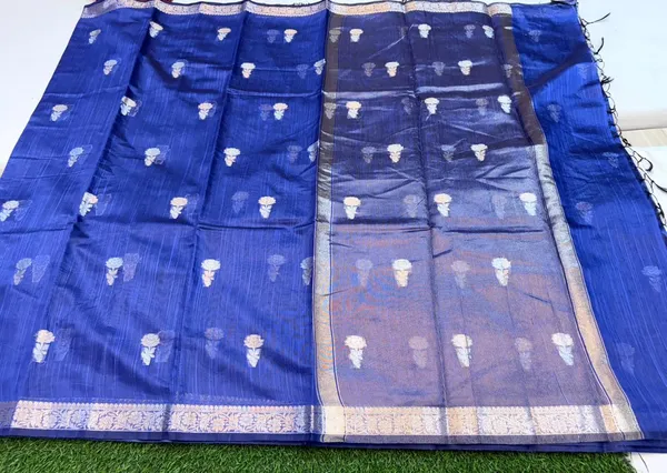 Blue_Art_Silk_Tissue_Pallu_Banarasi_Saree_For_Women