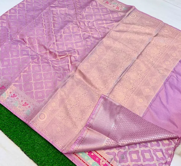 Mauve_Pink_Banarasi_Semi_Silk_Zig_Zag_Woven_Saree_For_Women