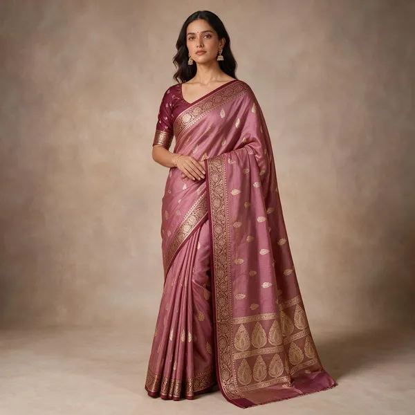 Mauve_Pink_Banarasi_Kataan_Semi_Silk_Saree_Weaved_with_traditional_Butti_motifs_all_over_saree