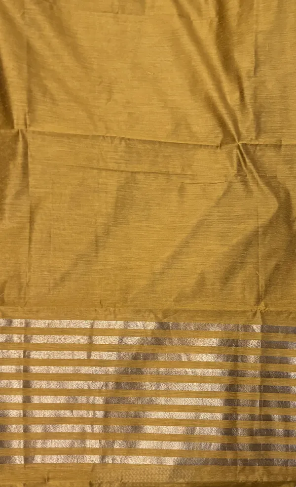 Mustard_Yellow_Cotton_Chanderi_Unstitched_Kurta_Set_For_Women