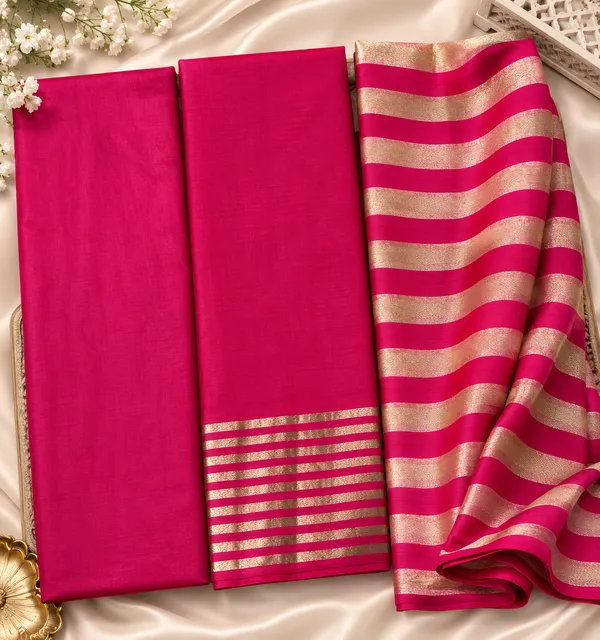 Pink_Cotton_Chanderi_Unstitched_Kurta_Set_For_Women