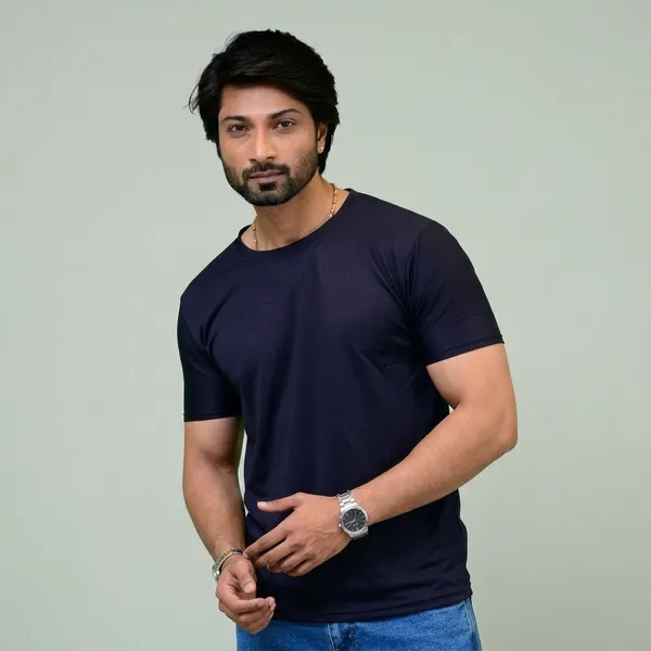 TeenOut_Dri-Fit_Badminton_Solid_T-Shirt_For_Men