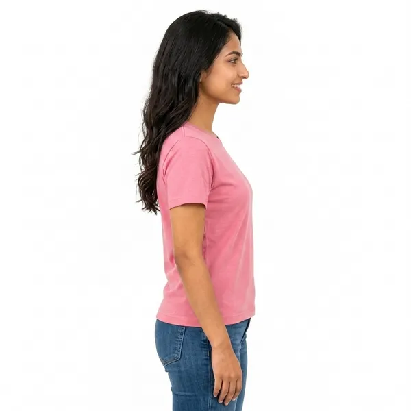 Teenout_Round_Neck_Pink_color_100%_fully_combed_cotton_for_Woman