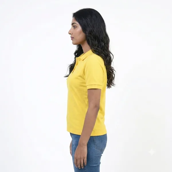 Teenout_Polo_Neck_Yellow_color_100%_Micro_polyester_for_Woman