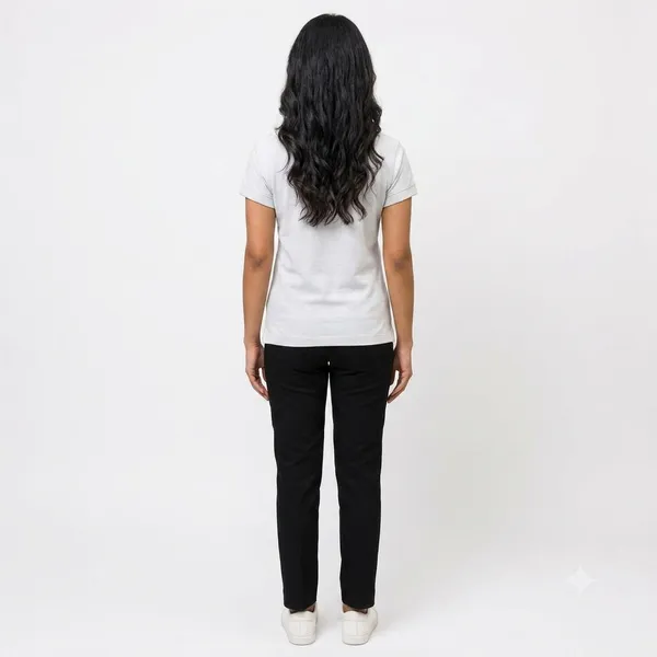 Teenout_Polo_Neck_White_color_100%_Micro_polyester_for_Woman