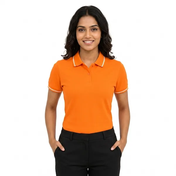Teenout_Polo_Neck_Orange_color_Anti_peeling_fabric_PK_mattie_&_Lycra_ribs_for_Woman