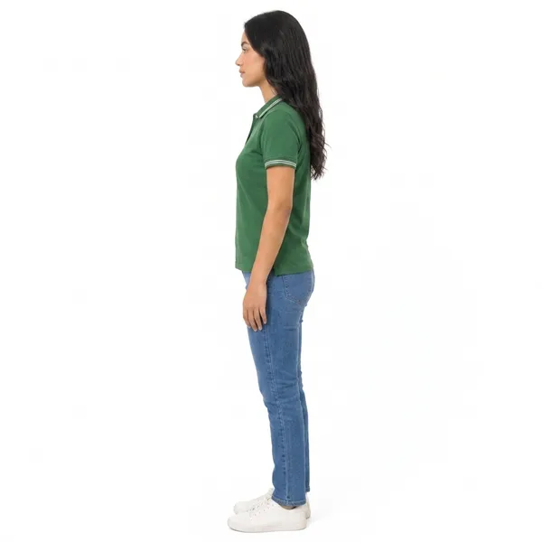 Teenout_Polo_Neck_Green_color_100%_fully_combed_cotton_for_Woman