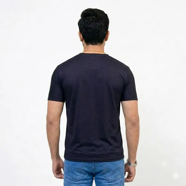 Teenout_Micro_Polyester_Round_Neck_T-Shirt_Combo_(Blue_&_Black)