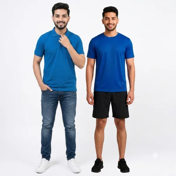 Teenout_Micro_Polyester_Polo_&_Round_Neck_Combo_(Blue_&_Blue)