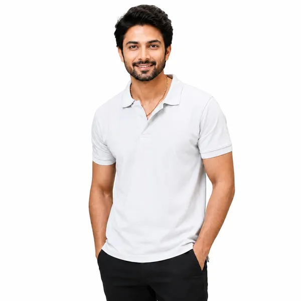 Teenout_Micro_Polyester_Polo_&_Round_Neck_Combo_(Orange_&_White)