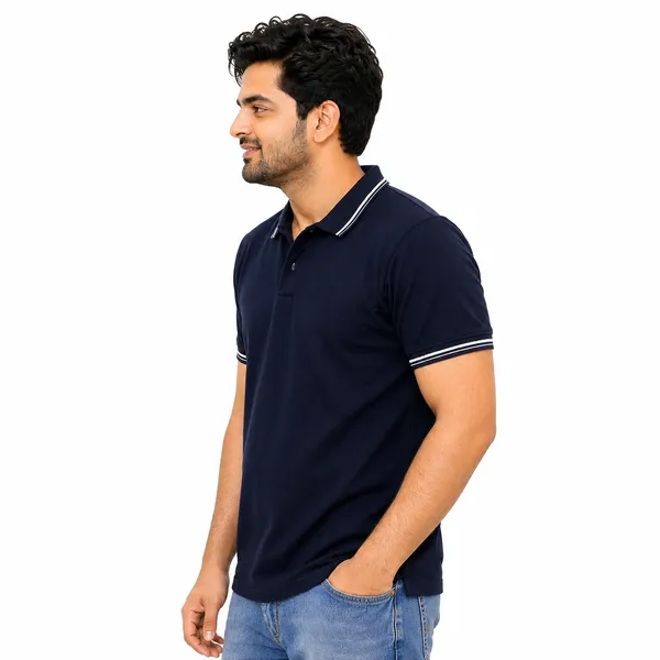 Teenout_Micro_Polyester_Polo_&_Round_Neck_Combo_(Orange_&_Black)