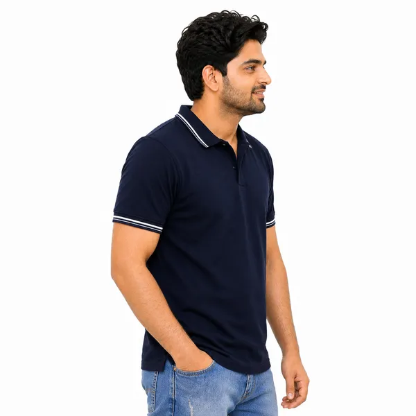 Teenout_Micro_Polyester_Polo_&_Round_Neck_Combo_(Orange_&_Black)