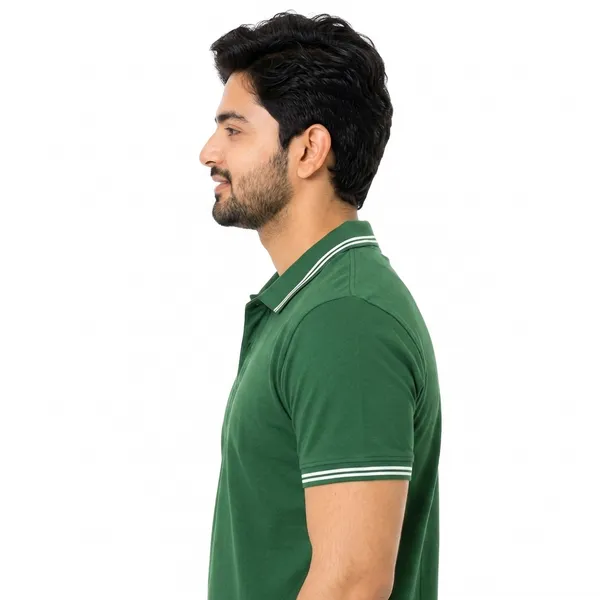 Teenout_Micro_Polyester_Polo_&_Round_Neck_Combo_(Orange_&_Green)