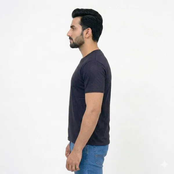 Teenout_Micro_Polyester_Polo_&_Round_Neck_Combo_(Black_&_Orange)