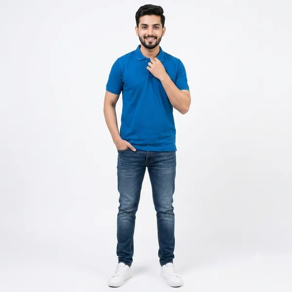 Teenout_Micro_Polyester_Polo_&_Round_Neck_Combo_(Black_&_Blue)