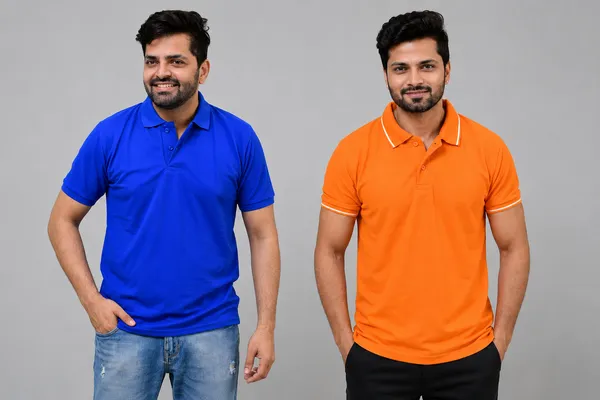 TeenOut_Stretchable_Polo_Solid_Lounge_WearT-Shirt_For_Men_Pack_Of_2