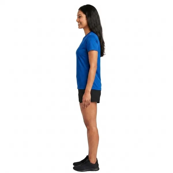 Teenout_Ladies_Round_Neck_Blue_color_100%_Micro_polyester_