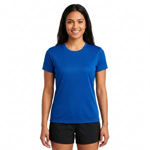 Teenout_Ladies_Round_Neck_Blue_color_100%_Micro_polyester_