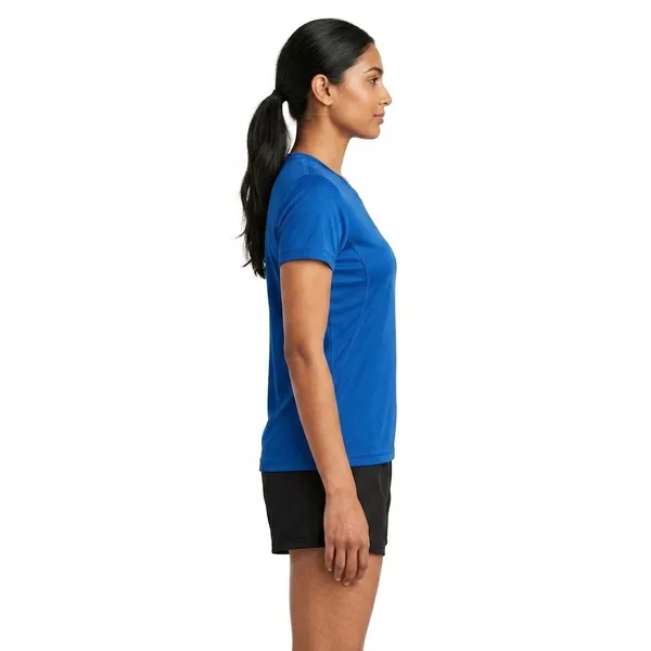 Teenout_Ladies_Round_Neck_Blue_color_100%_Micro_polyester_
