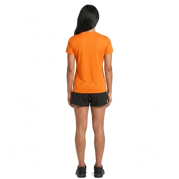 Teenout_Ladies_Round_Neck_Orange_color_100%_Micro_polyester_
