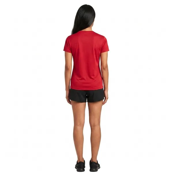 Teenout_Ladies_Round_Neck_Red_color_100%_Micro_polyester_