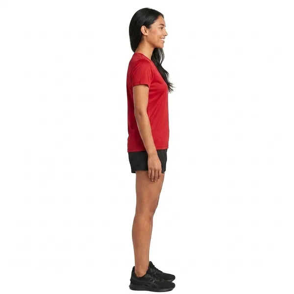Teenout_Ladies_Round_Neck_Red_color_100%_Micro_polyester_