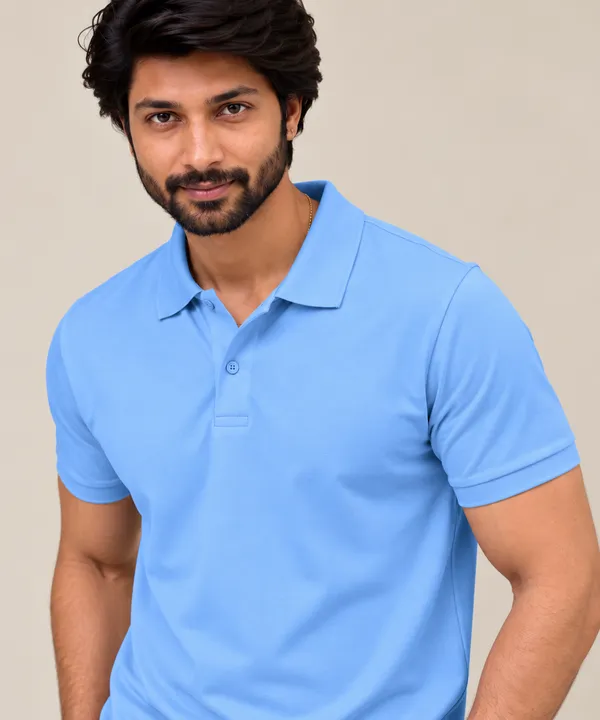 Teenout_Light_Blue_Golf_Polo_For_Men