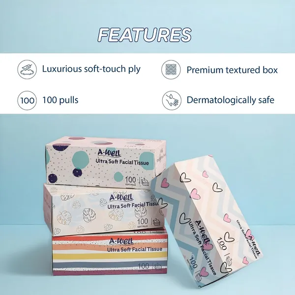 Facial_Tissue_Paper_3_Ply_100_Pulls_(Combo_of_4_Packs)