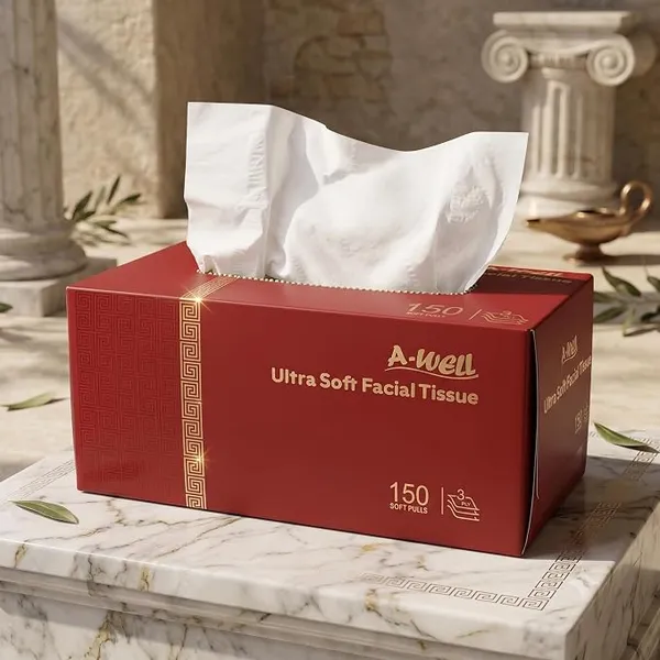 A-WELL_Facial_Tissue_Paper_3_Ply,_Soft_&_Absorbent_Tissue,_150_Pulls_per_Pack,_Pack_of_3