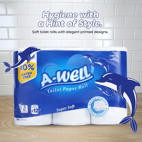 A-WELL_Toilet_Paper_12_Rolls_3_Ply_|_Ultra_Soft_&_Strong,_Highly_Absorbent,_Bathroom_Tissue,_For_Home,_Office_&_Hotel_Use