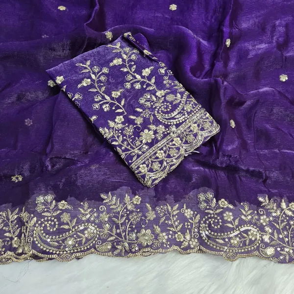 Purple_Fandy_Satin_Silk_Saree_For_Women
