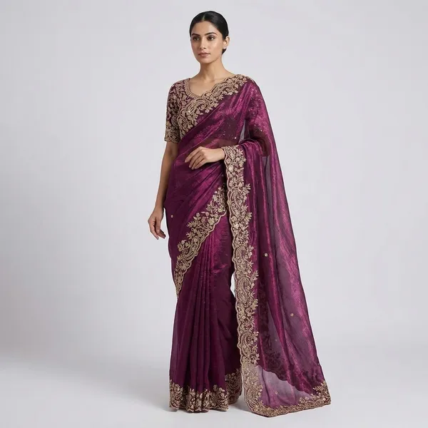 Magenta_Fandy_Satin_Silk_Saree_For_Women