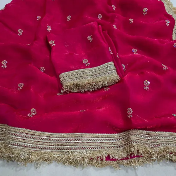Red_Fandy_Satin_Silk_Saree_For_Women