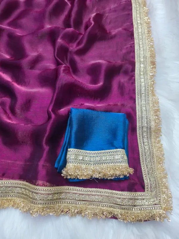 Magenta_Fandy_Satin_Silk_Saree_For_Women