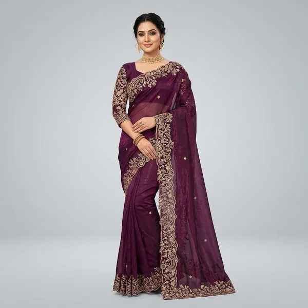 Purple_Fandy_Satin_Silk_Saree_For_Women