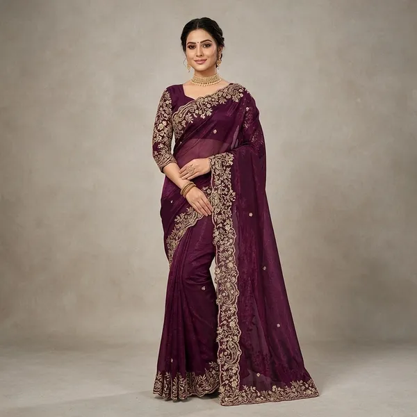 Purple_Fandy_Satin_Silk_Saree_For_Women