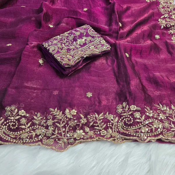 Purple_Fandy_Satin_Silk_Saree_For_Women