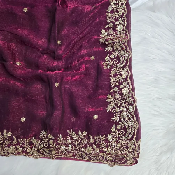 Magenta_Fandy_Satin_Silk_Saree_For_Women