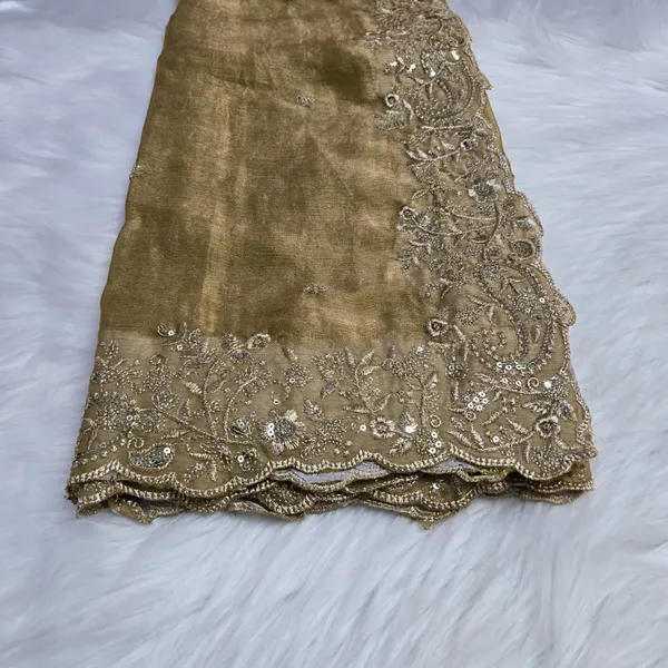 Olive_Green_Fandy_Satin_Silk_Saree_For_Women
