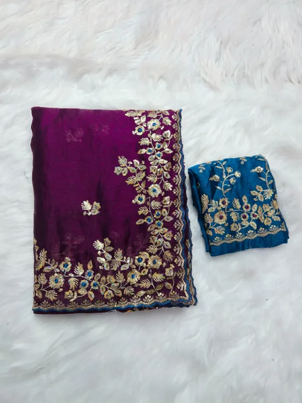 Purple_Fandy_Satin_Silk_Saree_For_Women