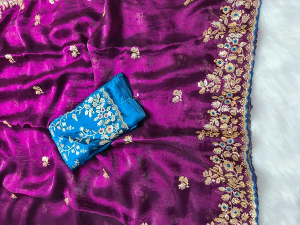 Purple_Fandy_Satin_Silk_Saree_For_Women