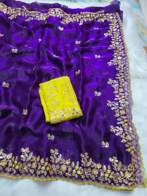 Purple_Fandy_Satin_Silk_Saree_For_Women